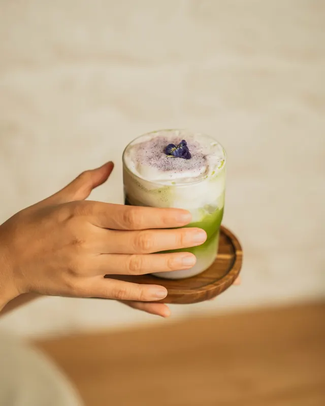 Pistachio cream matcha